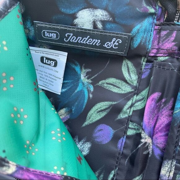 Quilted Floral lug Hippy Crossbody with tandem zip SE RFID Wallet - Picture 10 of 10